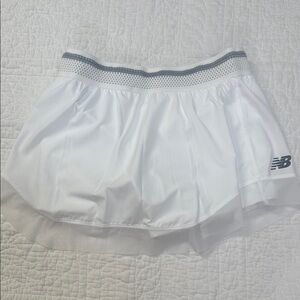 New Balance White Tennis Skirt
